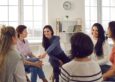 A group of women participate in a support group, one of the best relapse prevention techniques.